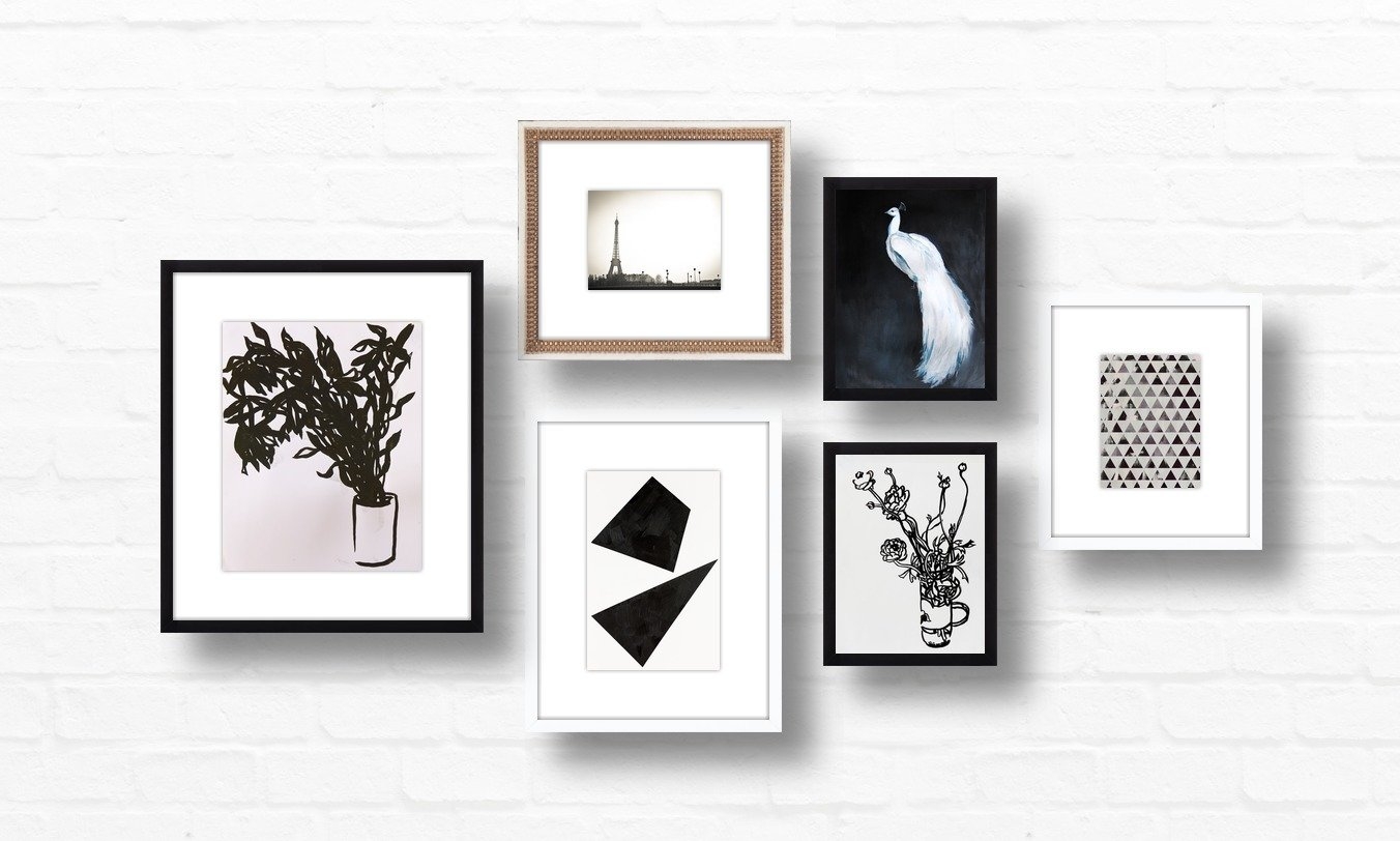 Gallery Wall - The Monochromatic Six - Image 0