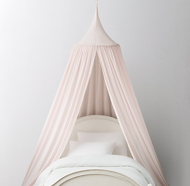 WASHED VOILE BED CANOPY - PETAL - Image 0