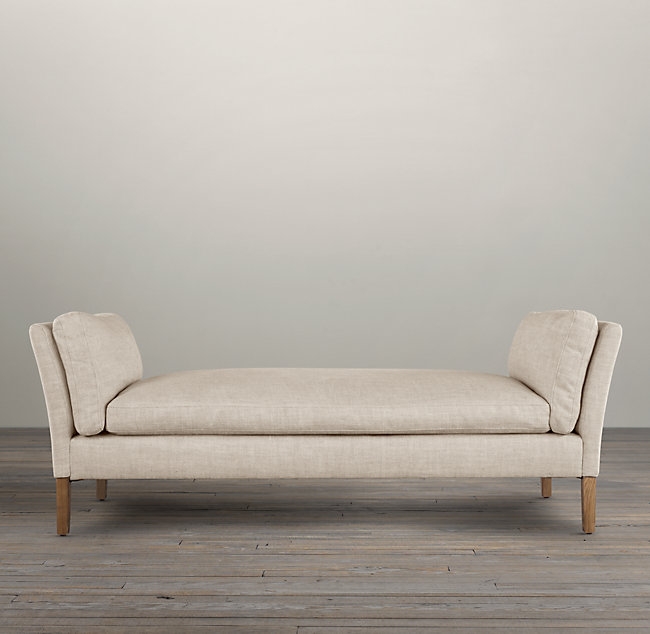 6' Sorensen Upholstered Bench - Belgian Linen Sand - Image 1