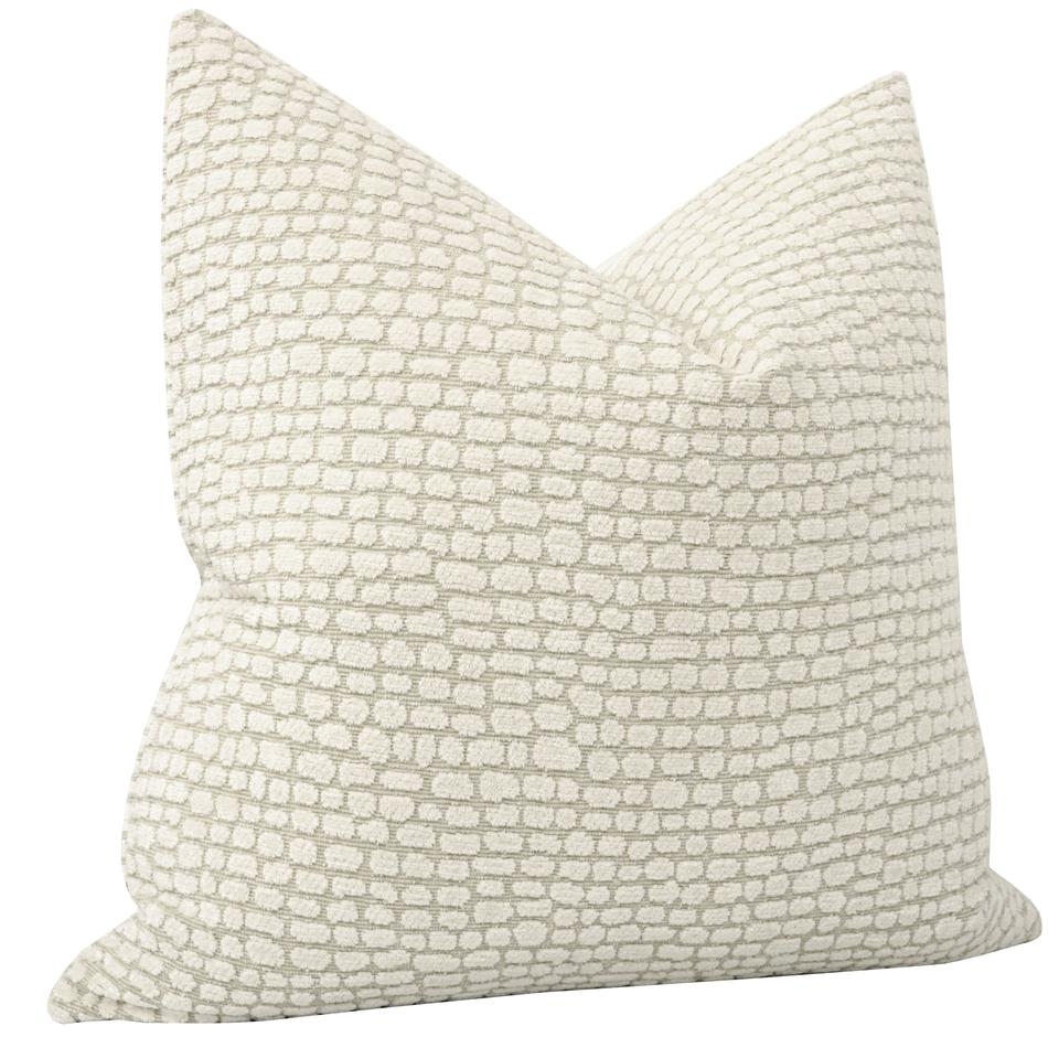 Ocelot Chenille Pillow Cover, 20" x 20" - Image 1