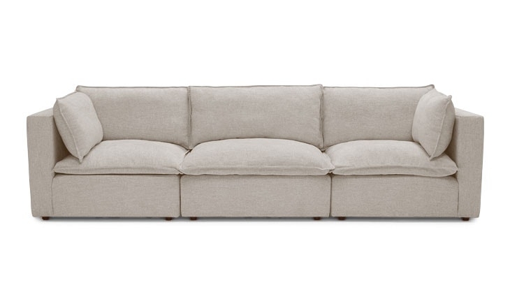 Beige Logan Mid Century Modern Modular Sofa - Cody Sandstone - Image 0