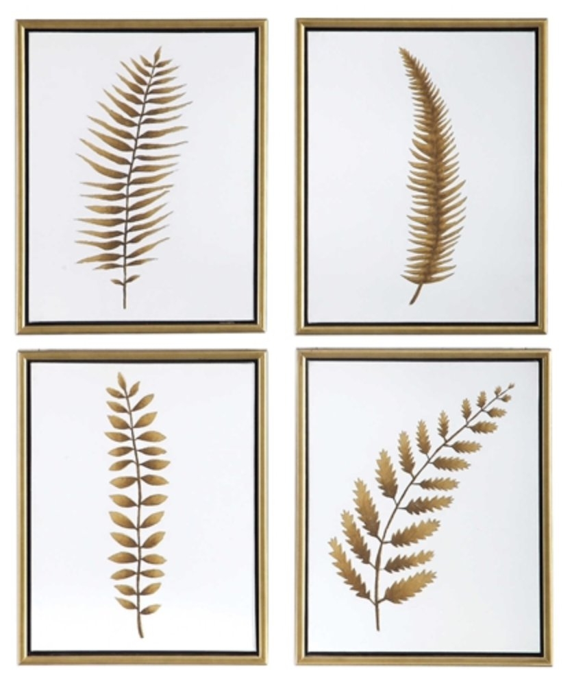 Forest Ferns Hand Painted Canvases, - Image 0