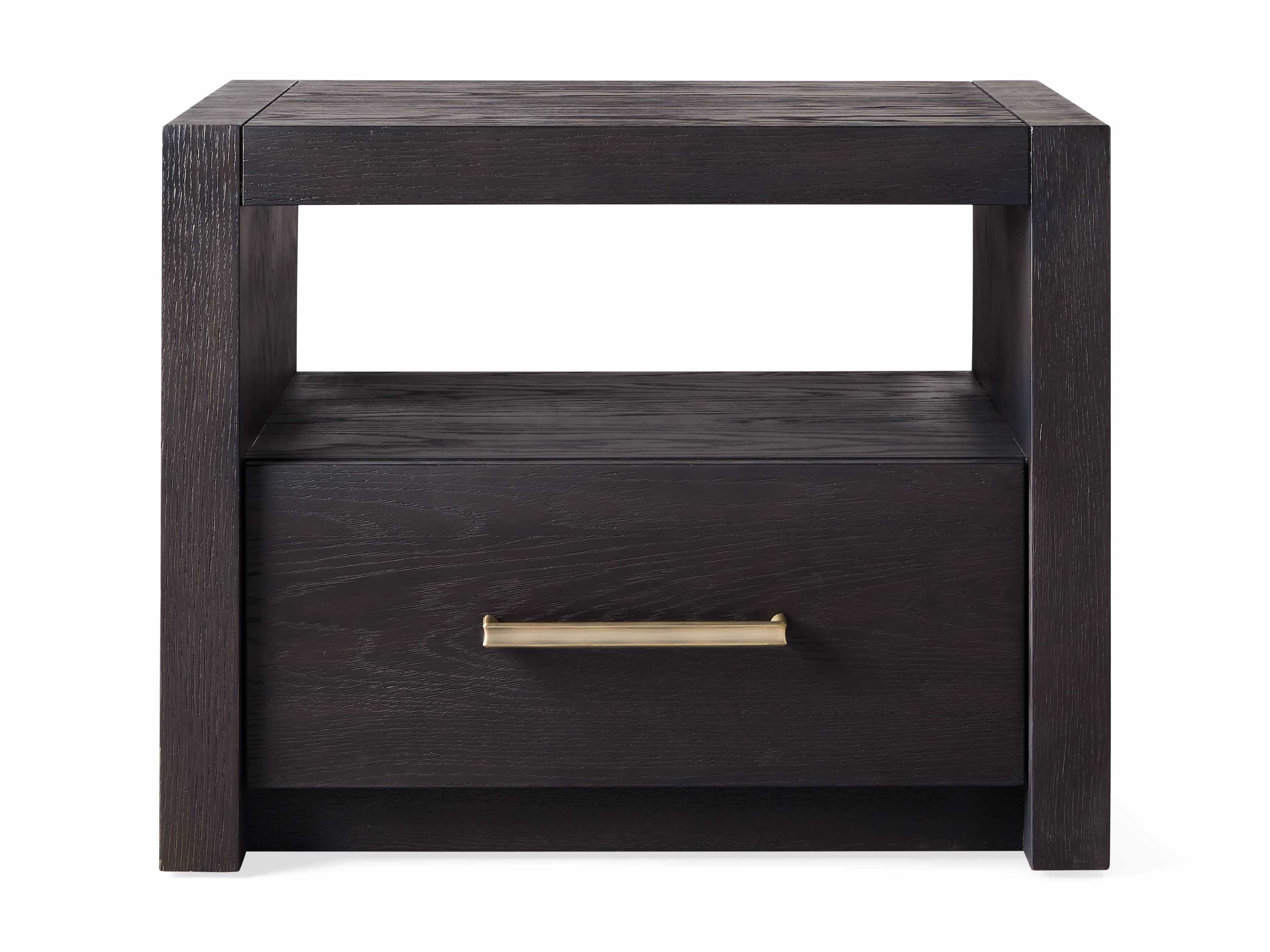 Bodhi Open Nightstand in Wood Black  Ebony - Image 0