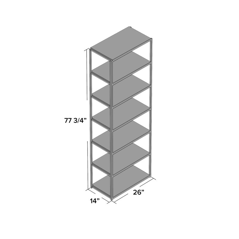 Emely Etagere Standard Bookcase - Image 2