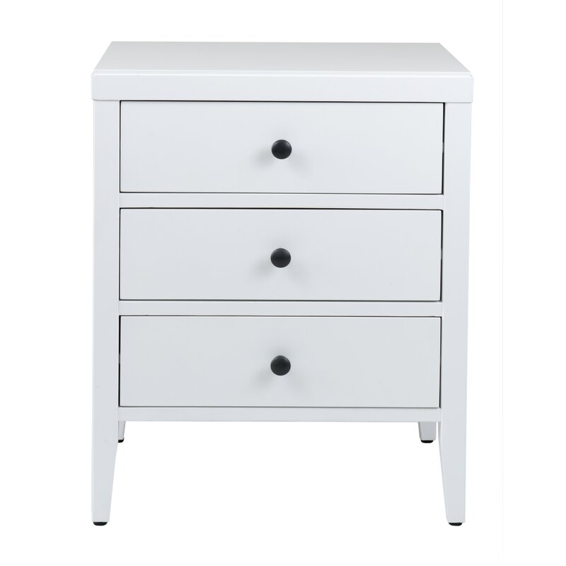 Rushville 3 - Drawer Solid Wood Nightstand - Image 0