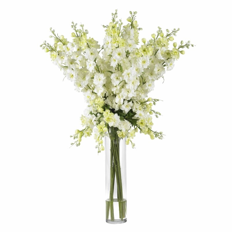 Delphinium Floral Arrangements and Centerpieces in Vase - Image 0