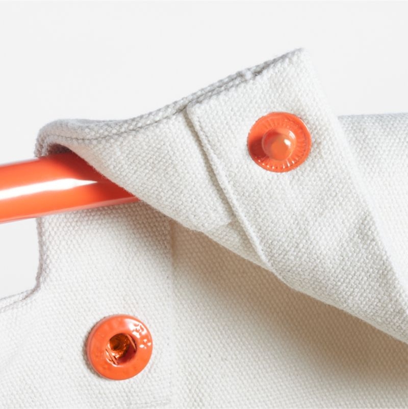 Kids Orange Corner Hamper with Metal Frame - Image 2