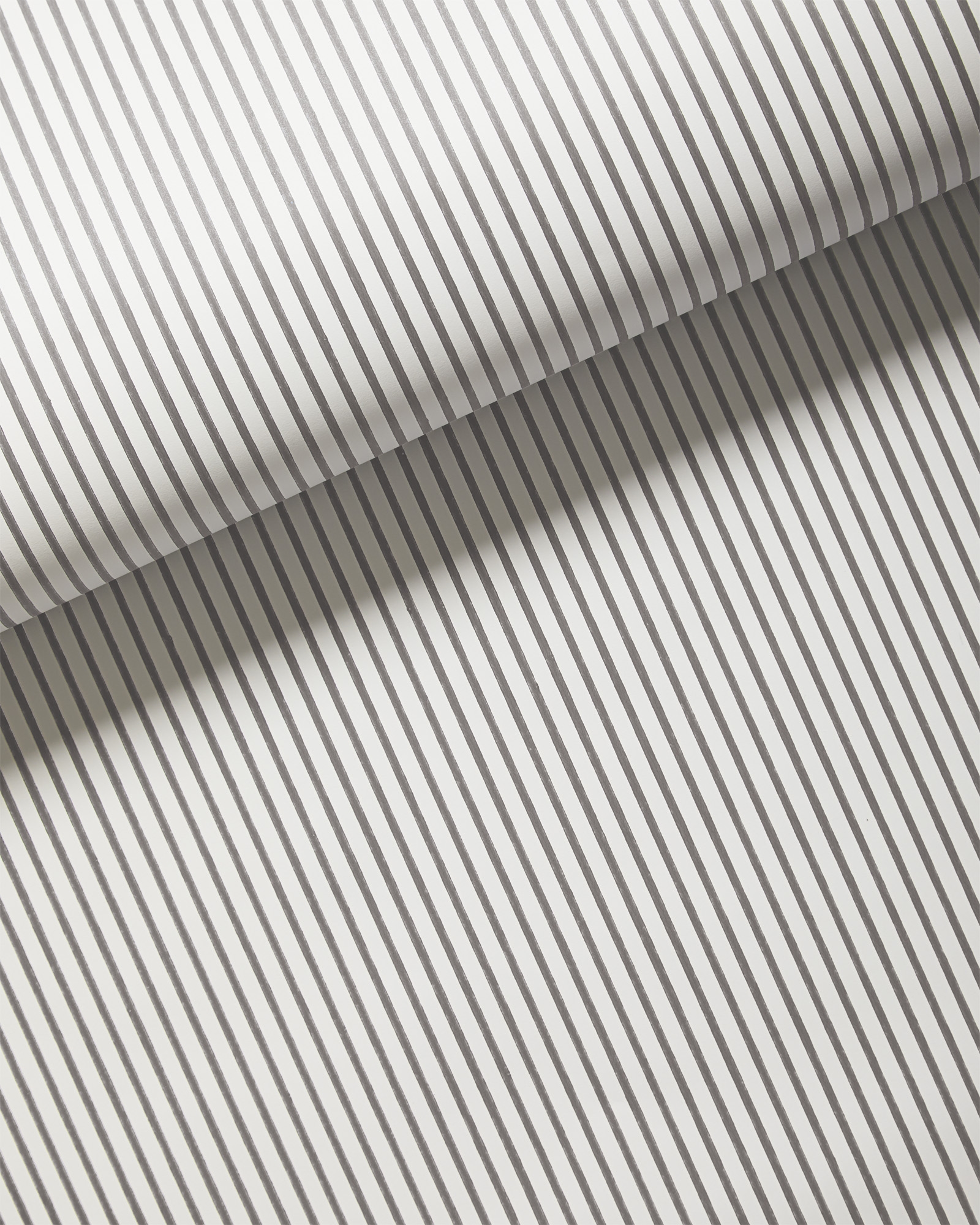 Oxford Stripe Wallpaper - Fog - Image 0