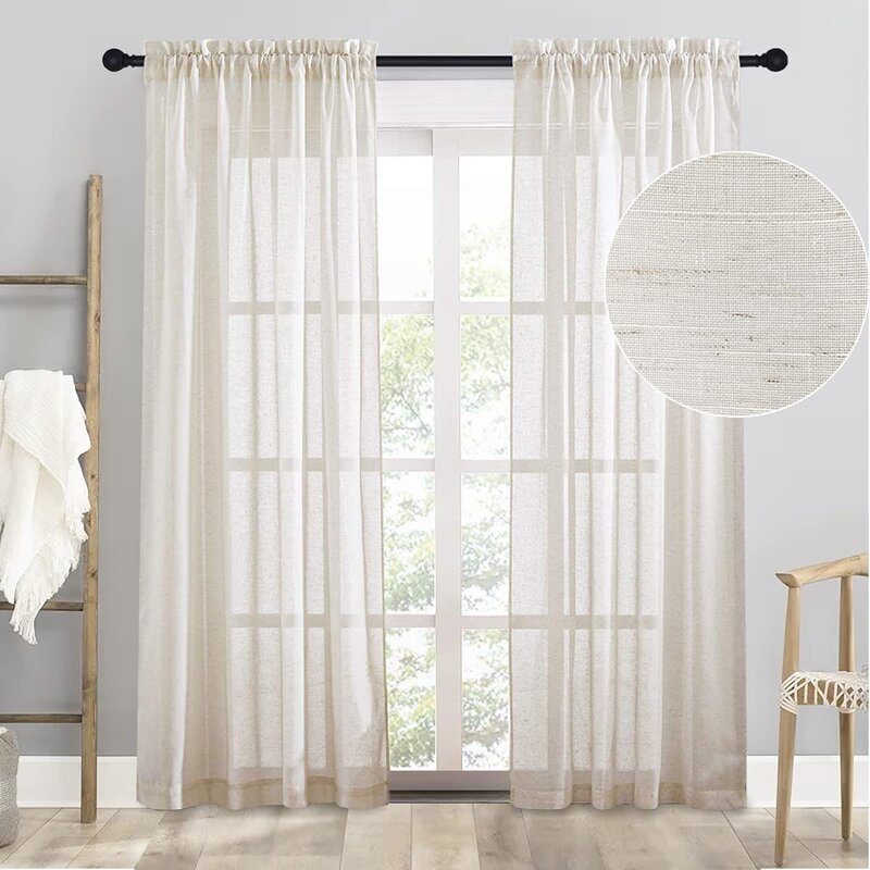 Linen Sheer Curtains - Image 0