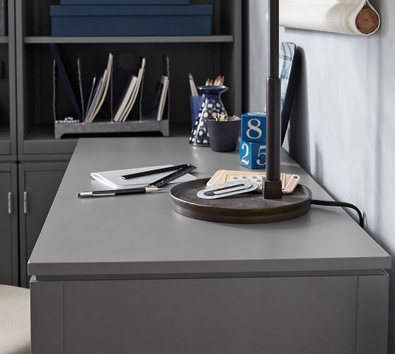 Windsor Modular Desk, Slate Gray - Image 3