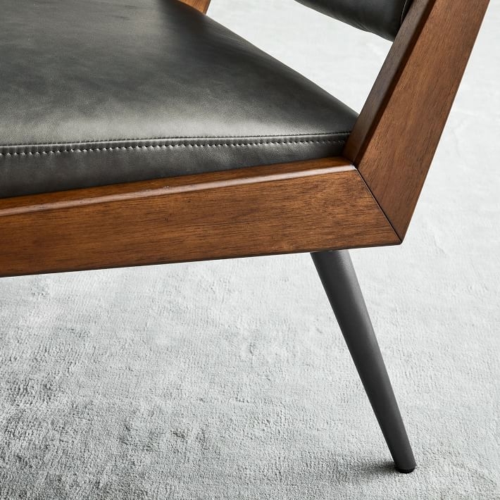 Verona Leather Slipper Chair - Image 2