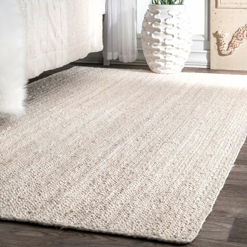 Burrillville Hand-Tufted Off-White Area Rug - Image 6