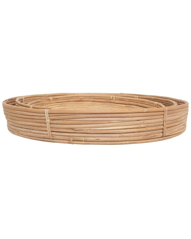 CANE RATTAN ROUND SMALL TRAY - Image 1