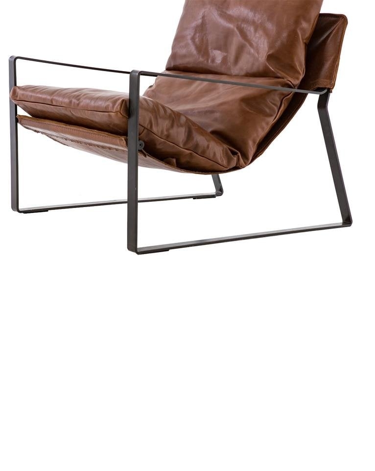 PEYTON CHAIR, TOBACCO & GUNMETAL - Image 4
