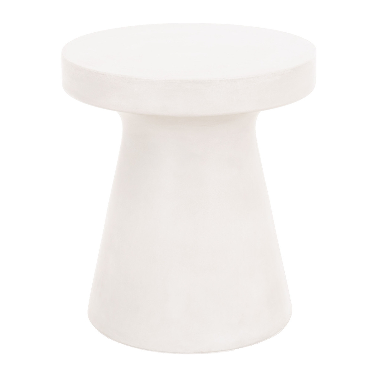 Tack Accent Table, Ivory - Image 0