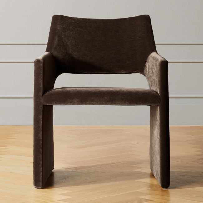 Foley Mink Velvet Dining Chair - Image 0