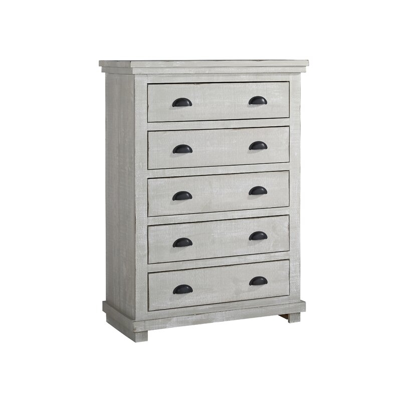 Castagnier 5 Drawer Chest - Gray Chalk - Image 0