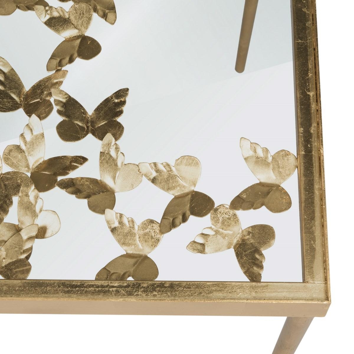 Rosalia Butterfly Desk - Antique Gold - Arlo Home - Image 2