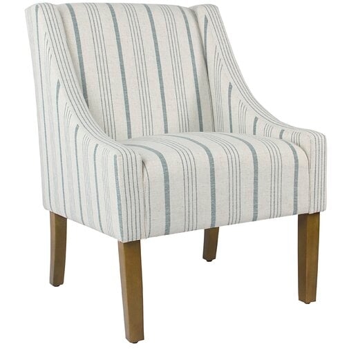 Londonshire Swoop Armchair - blue/Cream - Image 0