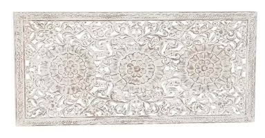 Traditional Carved Floral Wall Décor - Image 0