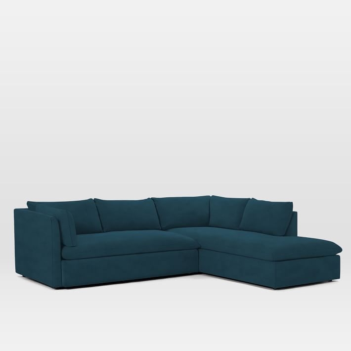 Shelter 2-Piece Right Terminal Chaise Sectional - Right Chaise -Performace Velvet - Image 0