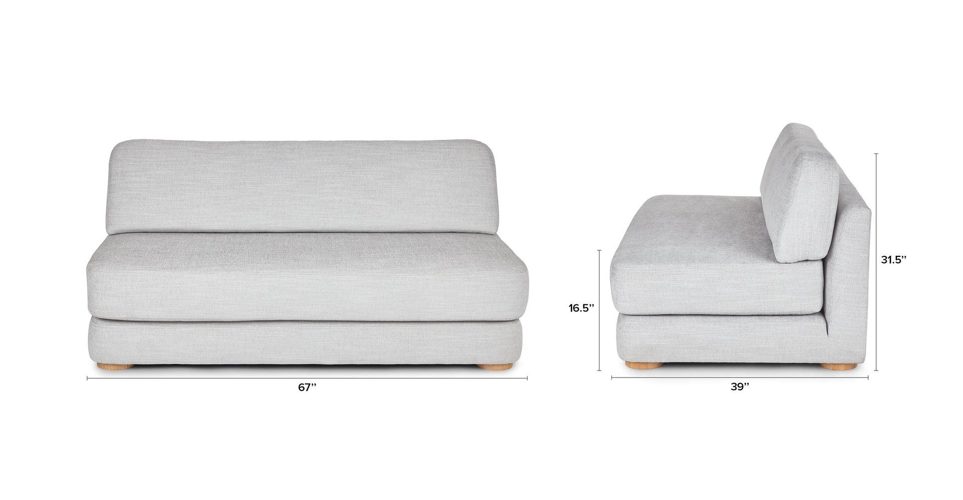 Simplis Froth Gray Sofa - Image 4