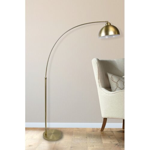 Delapaz 69" Arched Floor Lamp- plated gold - Image 1