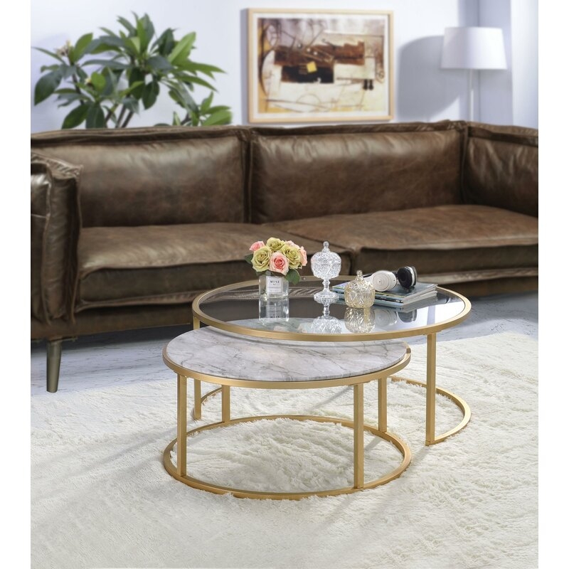 Kellan 2 Piece Coffee Table Set with Tray Top - Image 1