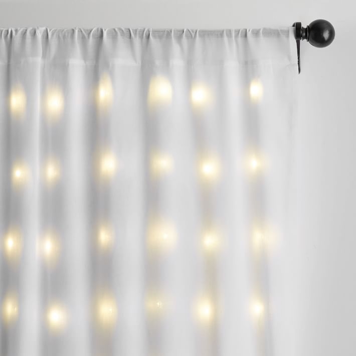 Fairy Light Sheer Curtain Panel - Image 2