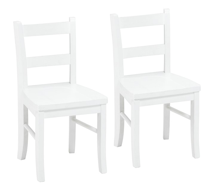 My First Chairs, Set of 2, Simply White - Image 0