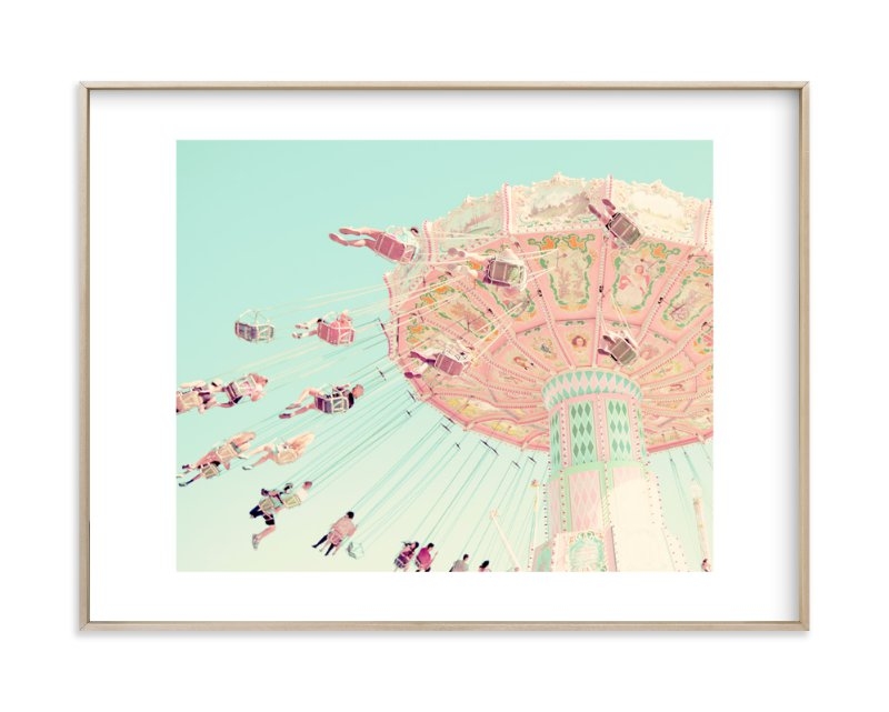 Sky Coasters Framed Artwork - Brass Matte Frame - 18"x24" - Image 0