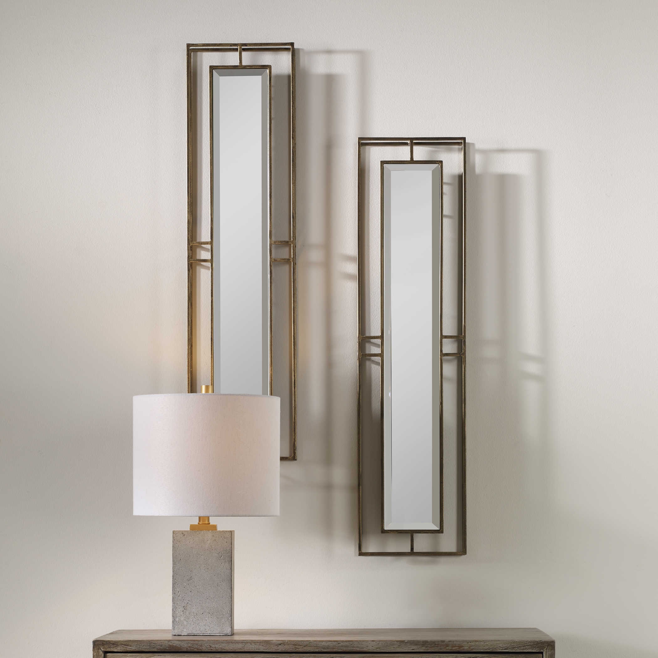 Rutledge Gold Mirrors, Set of 2 - Image 3