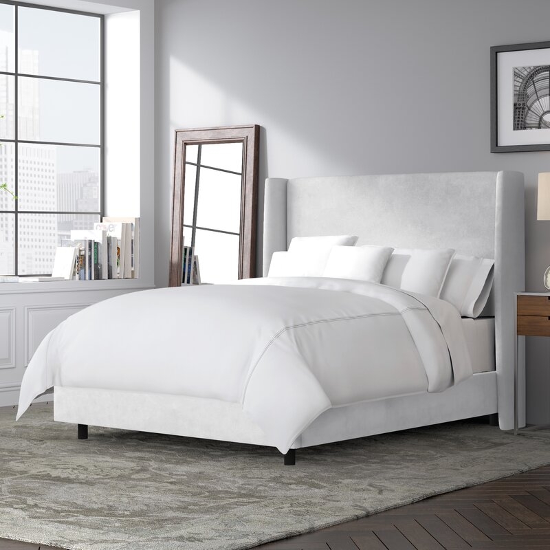 Goodrich Velvet Upholstered Standard Bed - Image 1