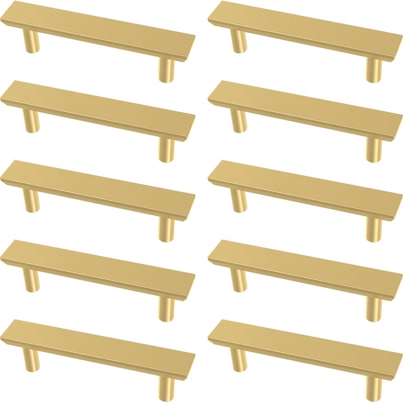 Simple Chamfered Kitchen Cabinet or Furniture Drawer 3" Center Bar Pull Multipack (Set of 10) - Image 0