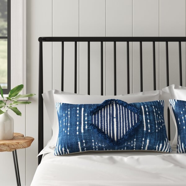 Cotton Striped Lumbar Pillow - Image 1