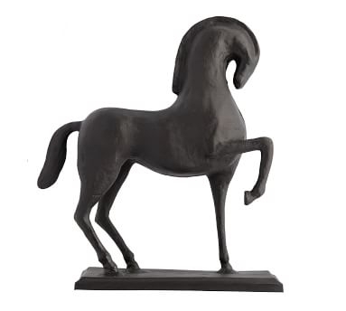 Prancing Horse Object, Bronze - One Size - Image 4