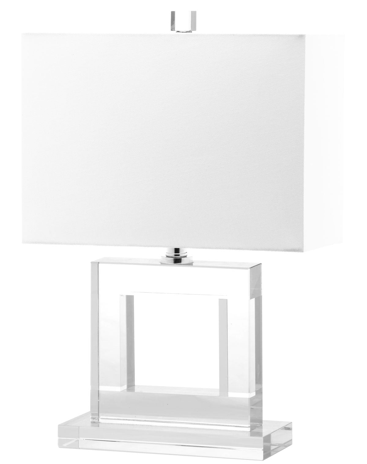 Town 20.5-Inch H Square Crystal Table Lamp - Clear - Safavieh - Image 0