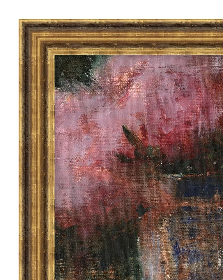 *CLERANCE* PEONIES & VASE Framed Art - Image 1