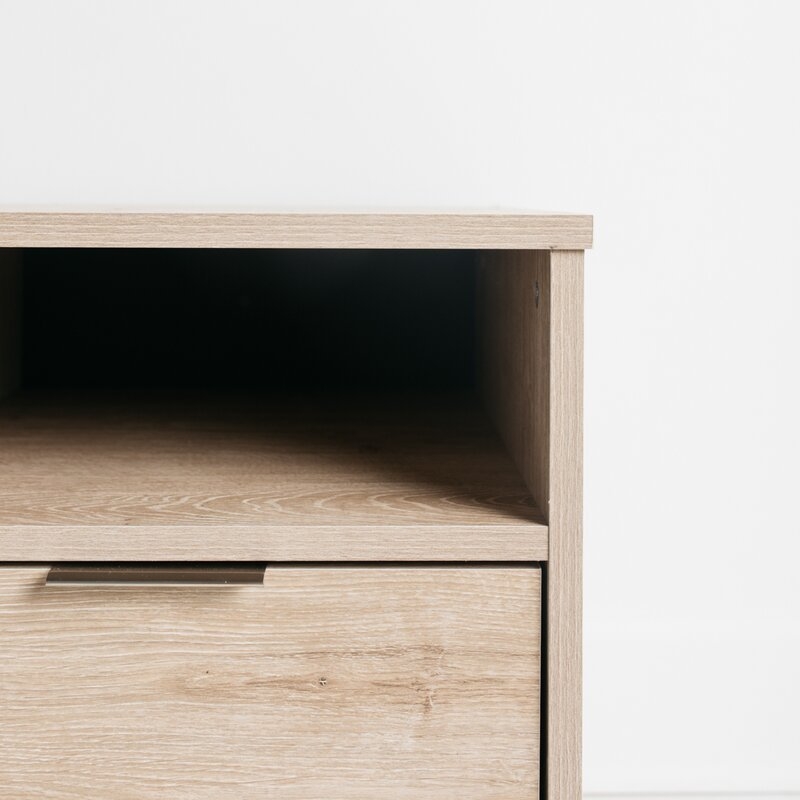 Toledo 1 - Drawer Nightstand in Natural Wood Tone - Image 2