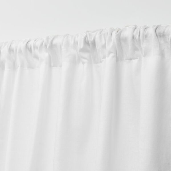 Leanne Semi-Sheer Rod Pocket Single Curtain Panel - 96"L - Image 1