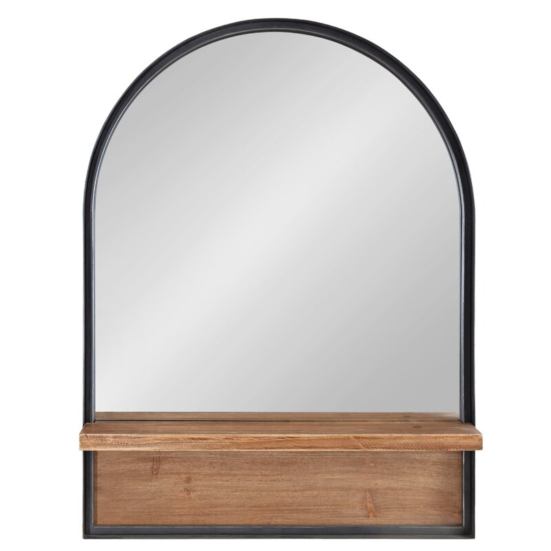 Catoosa Distressed with Shelves Accent Mirror - Image 0