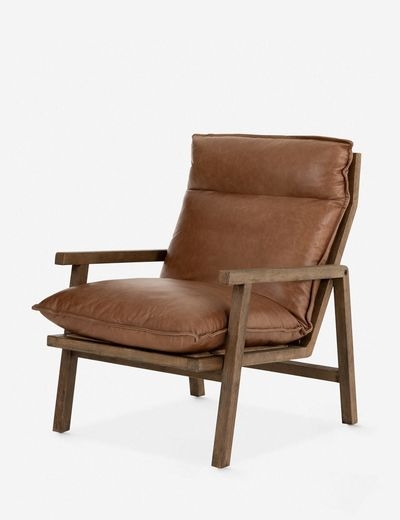 ROWENA LEATHER ACCENT CHAIR - Image 0