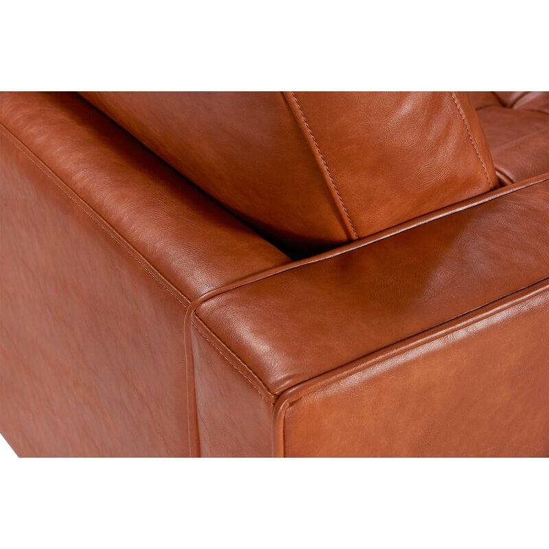 Hailee 84'' Genuine Leather Sofa - Image 3