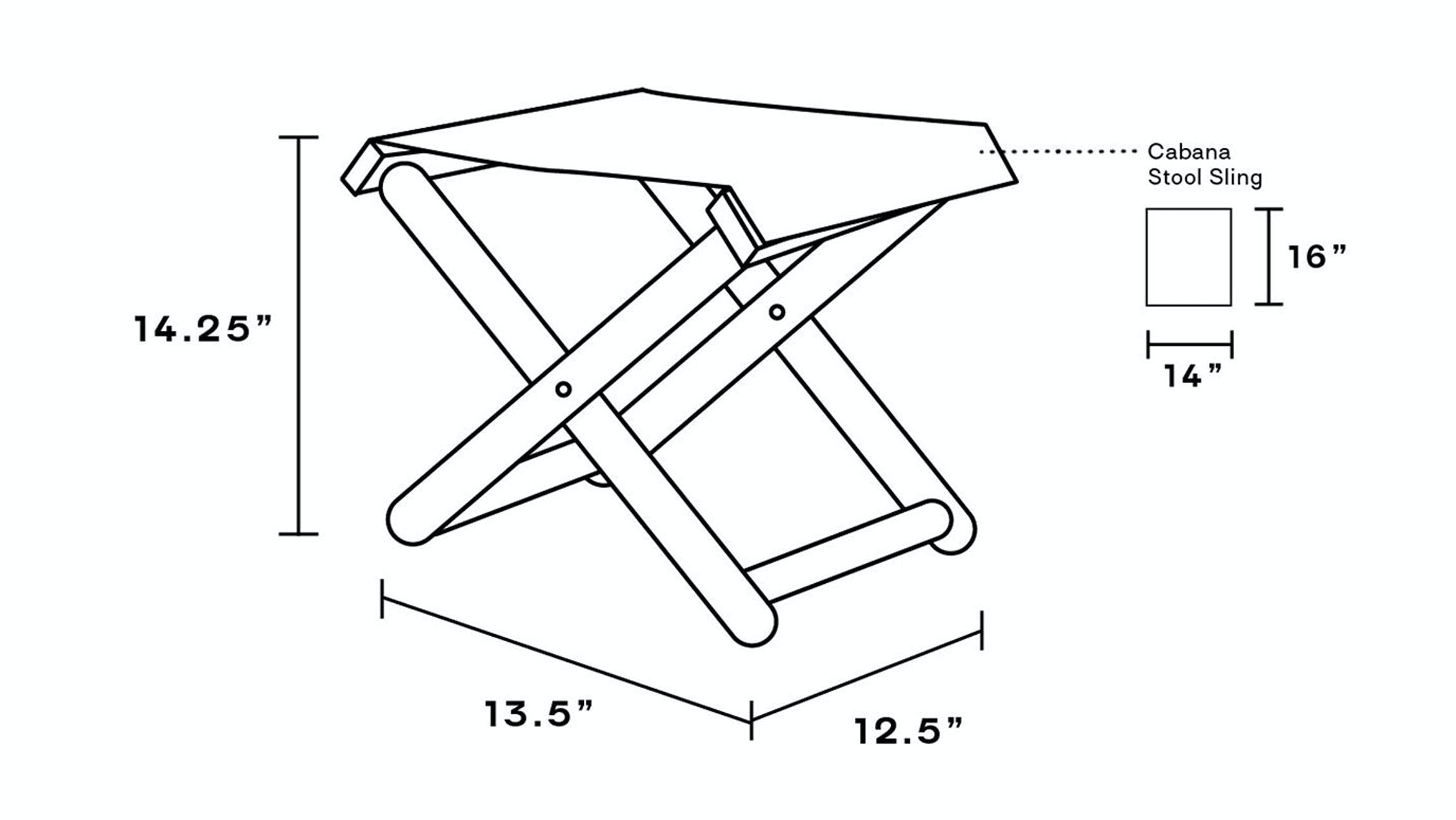Cabana Stool, Sand Odalisque - Image 2