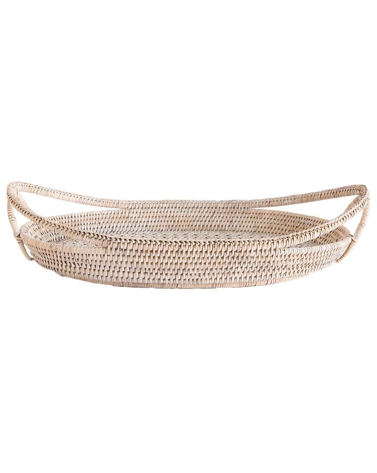 LACE WOVEN RATTAN TRAY - Image 0