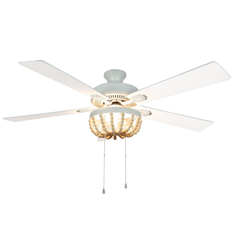 Bungalow Rose 52" Anshul 5 -Blade Standard Ceiling Fan with Pull Chain and Light Kit Included - Image 1
