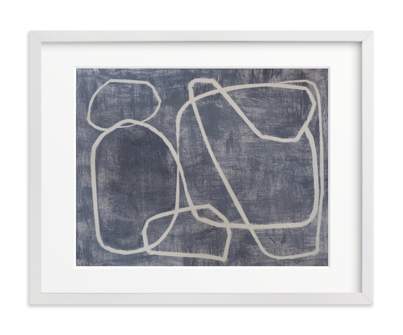 Squiggles - 14" X 11" - White Wood Frame - Matted - Image 0