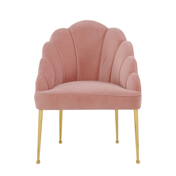 Madeline Blush Velvet Chair - Image 0