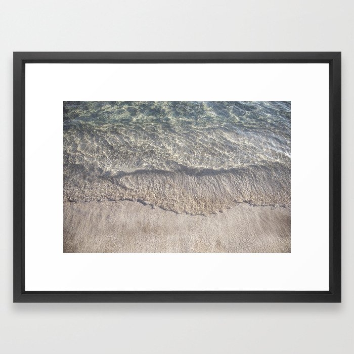 Water Photography Shoreline | Ocean Wave | Wave | Sea Framed Art Print - Image 0