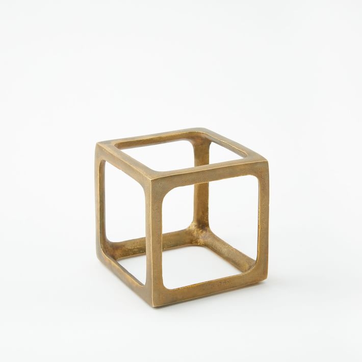 Metal Cube Object, Small - Image 0